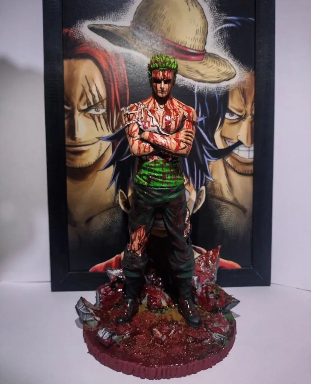 Três action figure, Zoro, Wolverine e Shaka  - Foto 3