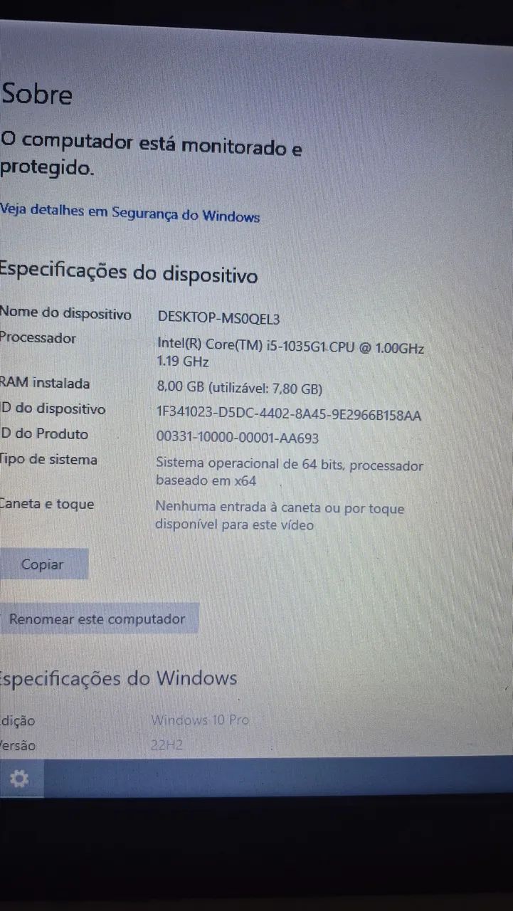Notebook lenovo i5 10ª geração e 8gb ram - Foto 4