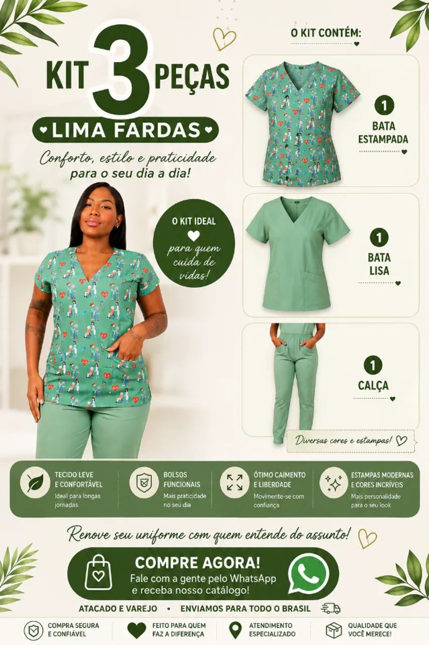 scrub pijama hospitalar - Foto 5