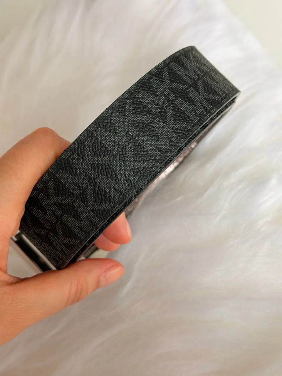 Cinto Michael Kors Preto com detalhes prateado  - Foto 3