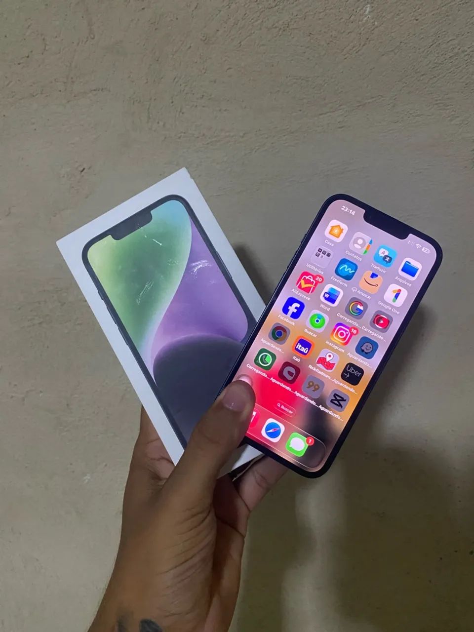 IPHONE 14 256GB TODO ORIGINAL COM CAIXA ESTADO DE ZERO!