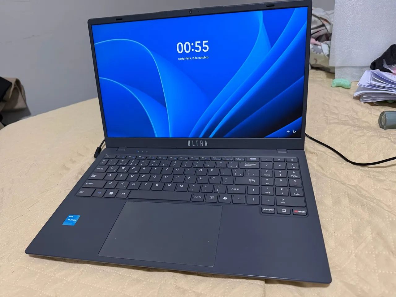 Notebook Ultra Intel Celeron 4GB RAM SSD 128GB Windows 11 - Semi-novo - Foto 2