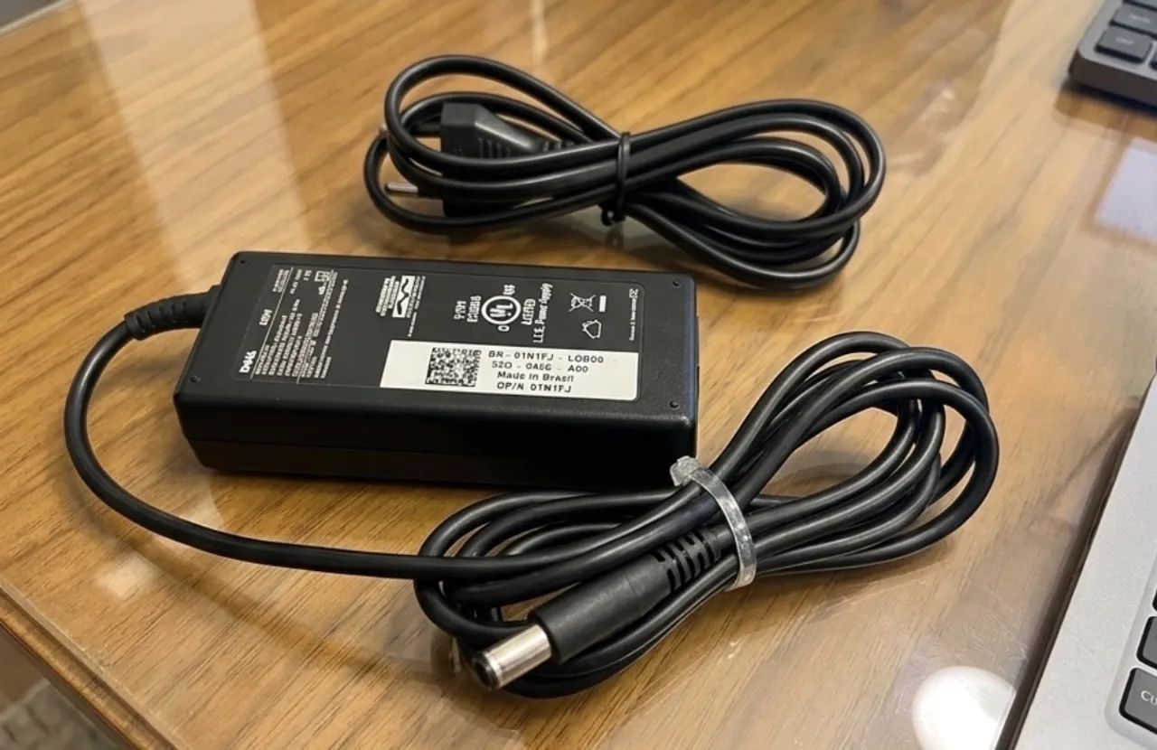 Fonte Carregador Notebook Dell 65W Original - Ótimo Estado