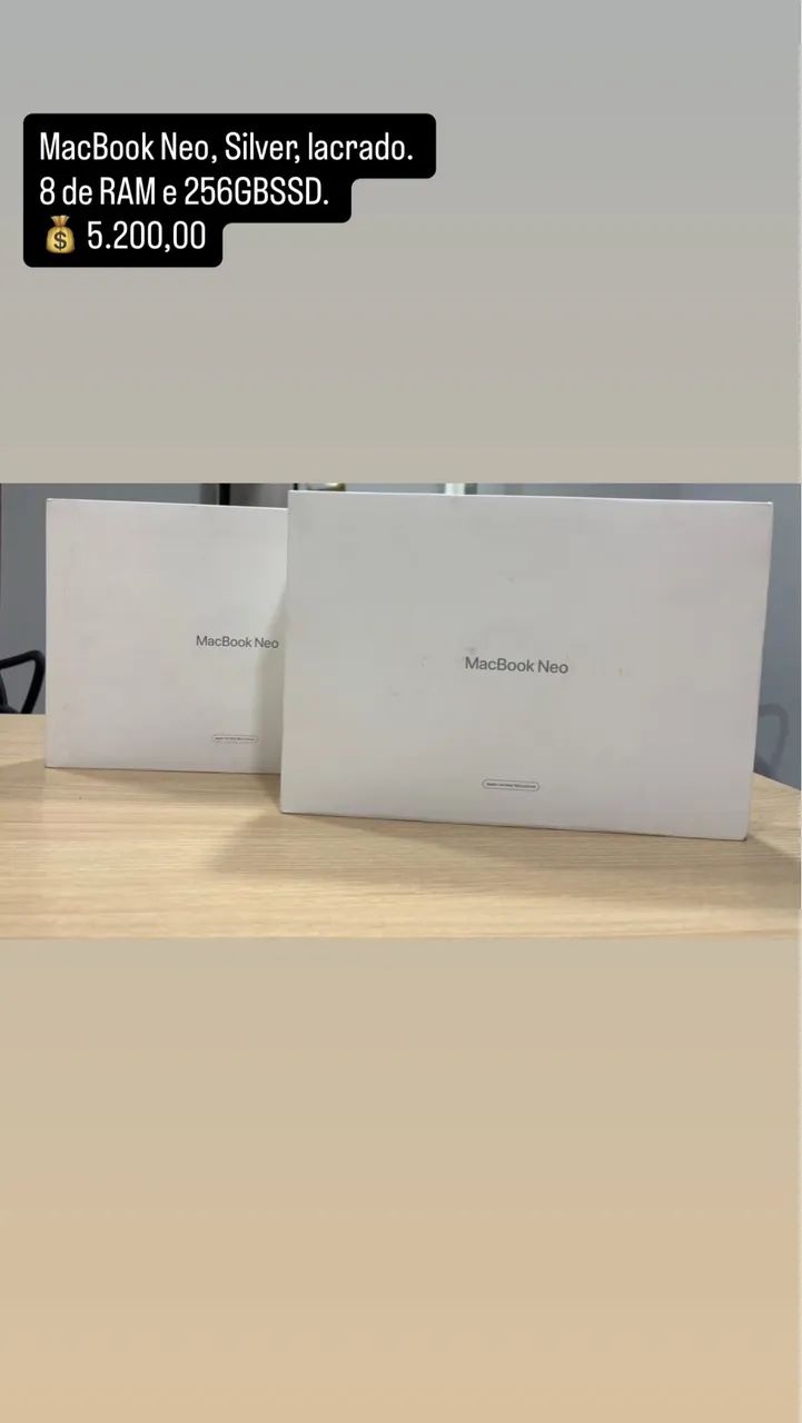 MacBook Neo, 256GB, lacrado.
