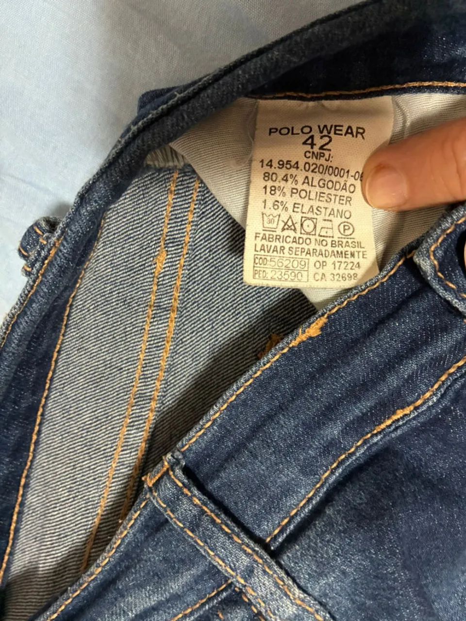 calça jeans polo wear azul 42  - Foto 4