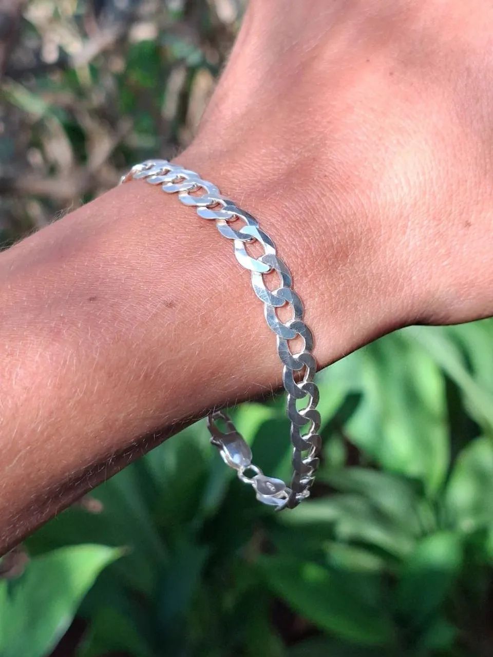 ? Pulseira Grumet 8,2mm Prata 925 - Foto 3