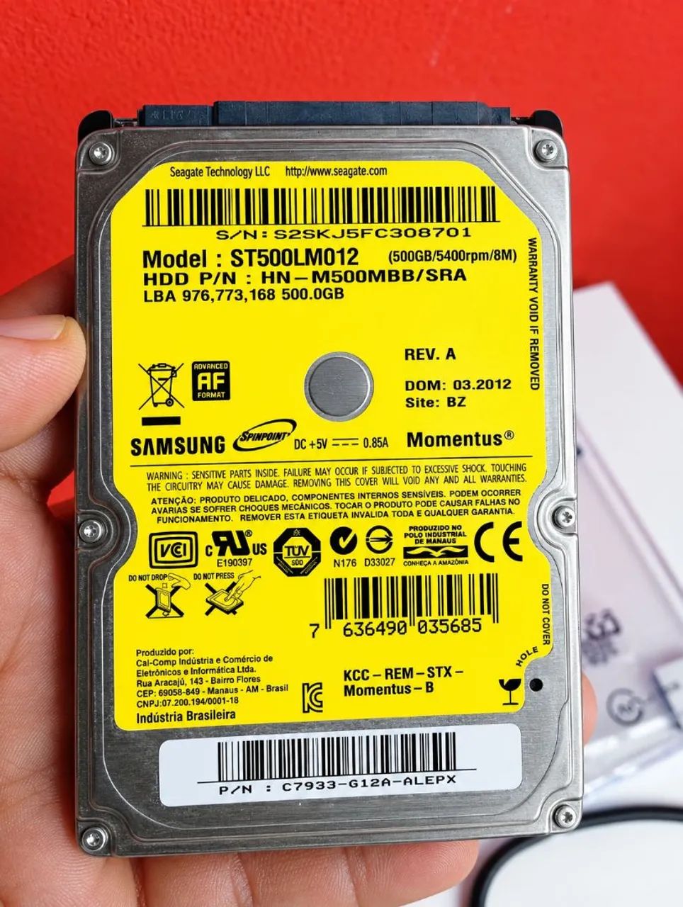 HD interno samsung + case USB - pronto para usar! - Foto 3