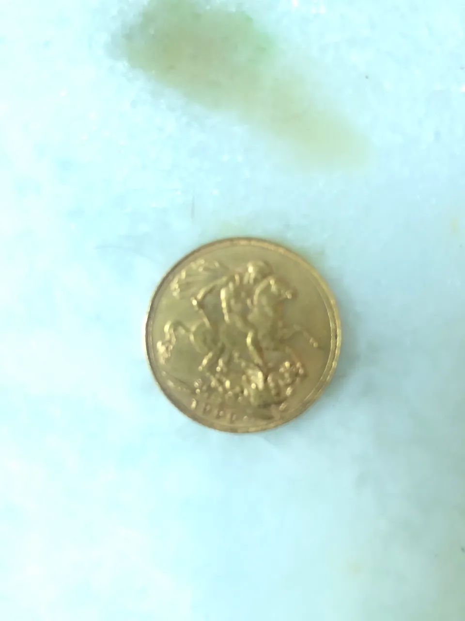 Libra esterlina de ouro ano de 1900 - Foto 2