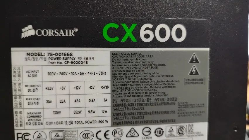 Fonte CV600 , 600w 80 plus  - Foto 2