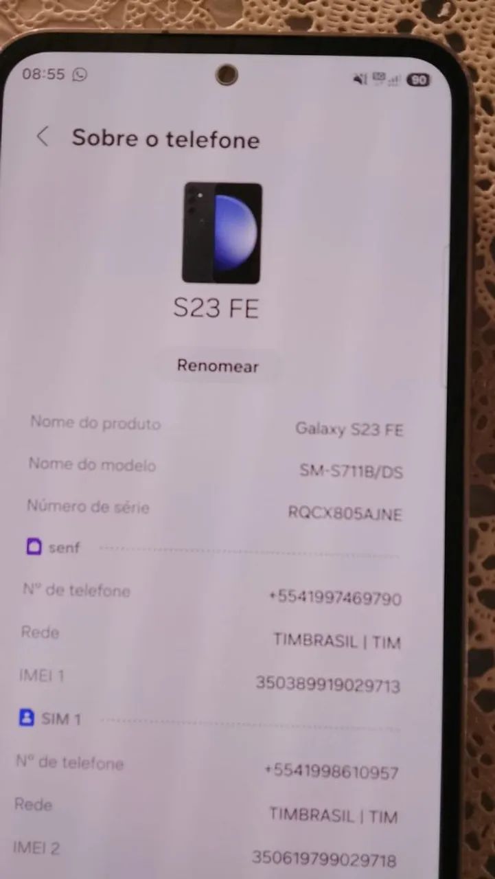 S23 FE 8 GB de memória RAM  - Foto 2