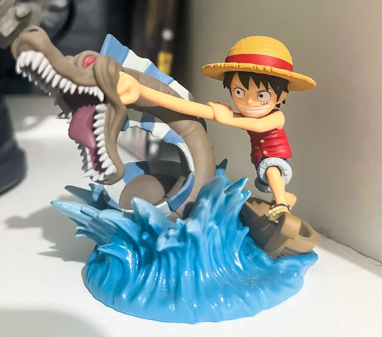 WCF Log Stories Luffy e Rei dos Mares One Piece Banpresto Original e com caixa - Foto 2