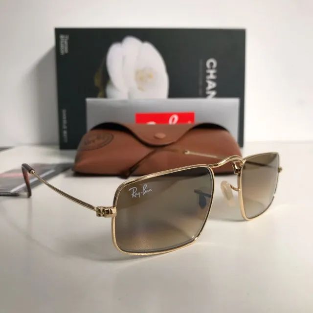 oculos de ray ban sol julie marrom - Foto 5