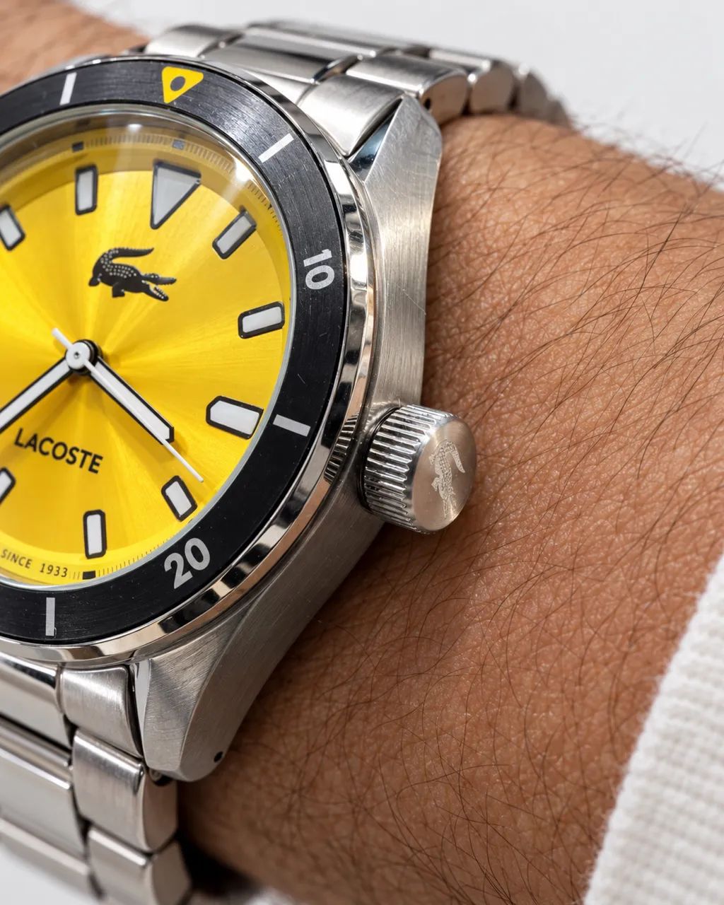 RELÓGIO LACOSTE BOSTON - MOSTRADOR AMARELO - Foto 5