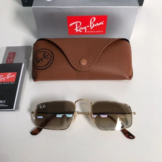 oculos de ray ban sol julie marrom - Foto 4