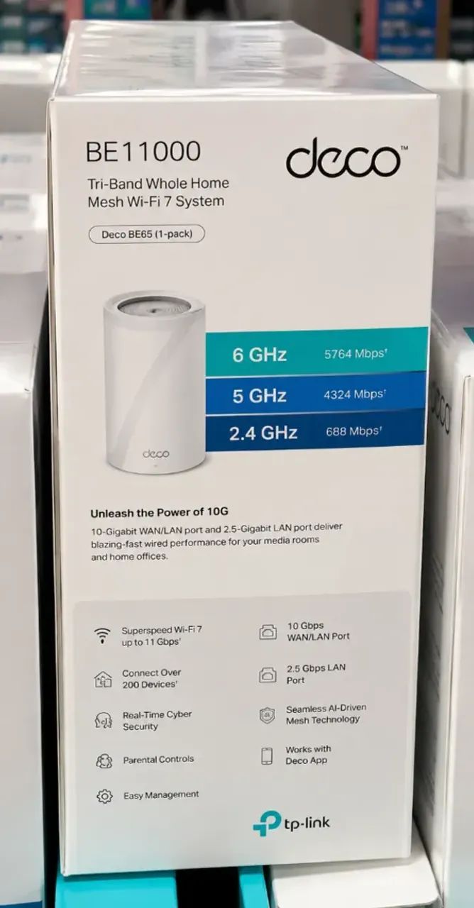 Roteador Wireless TP-Link Deco BE65 Pro BE11000 5764MBPS