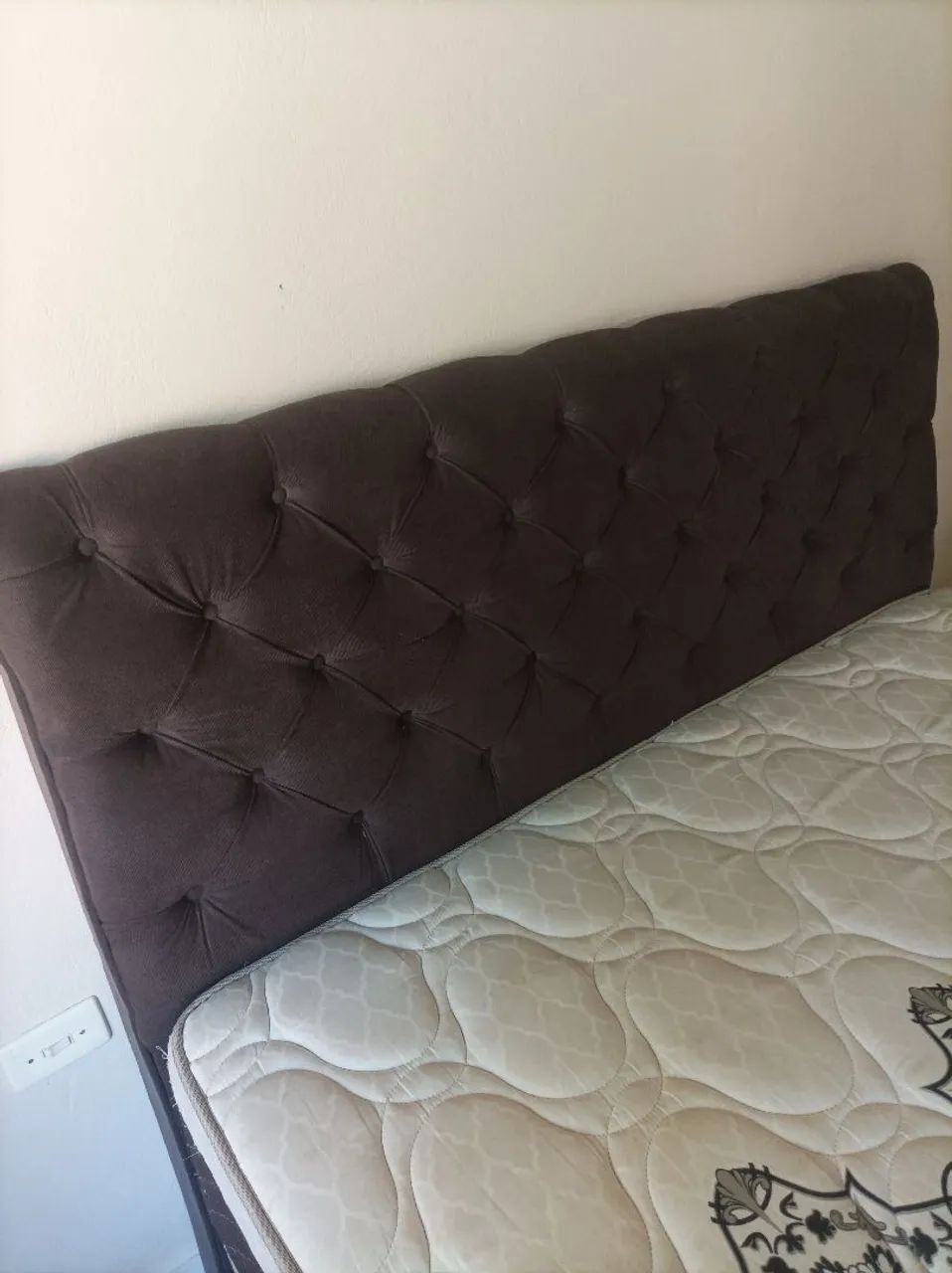 Cama box casal Queen com cabeceira  - Foto 4