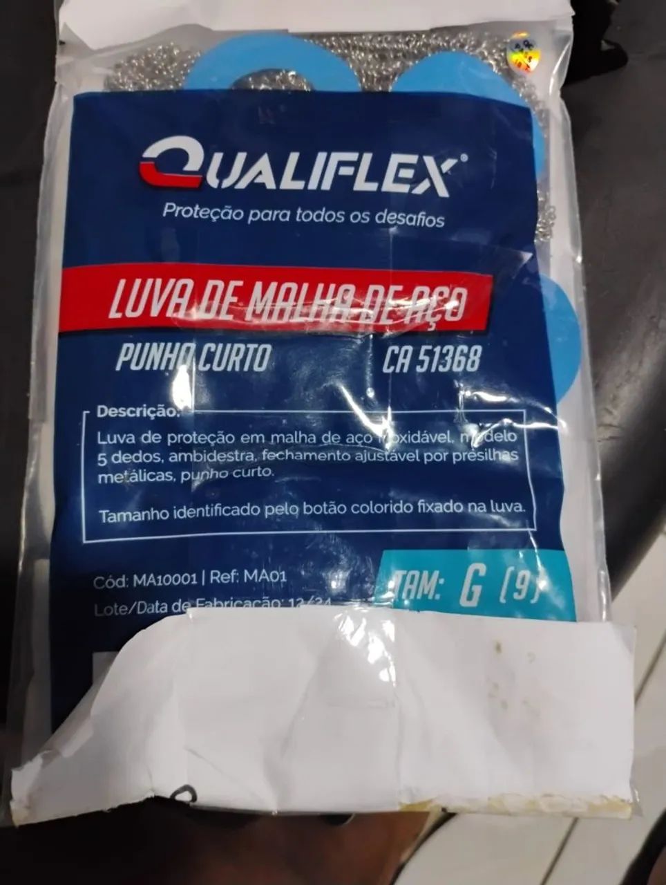 Luva de malha de aço  - Foto 2