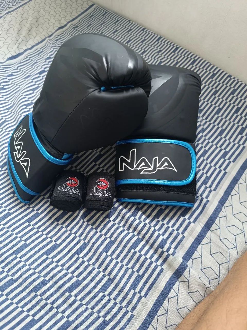 Luva de boxe e bandagem 3m