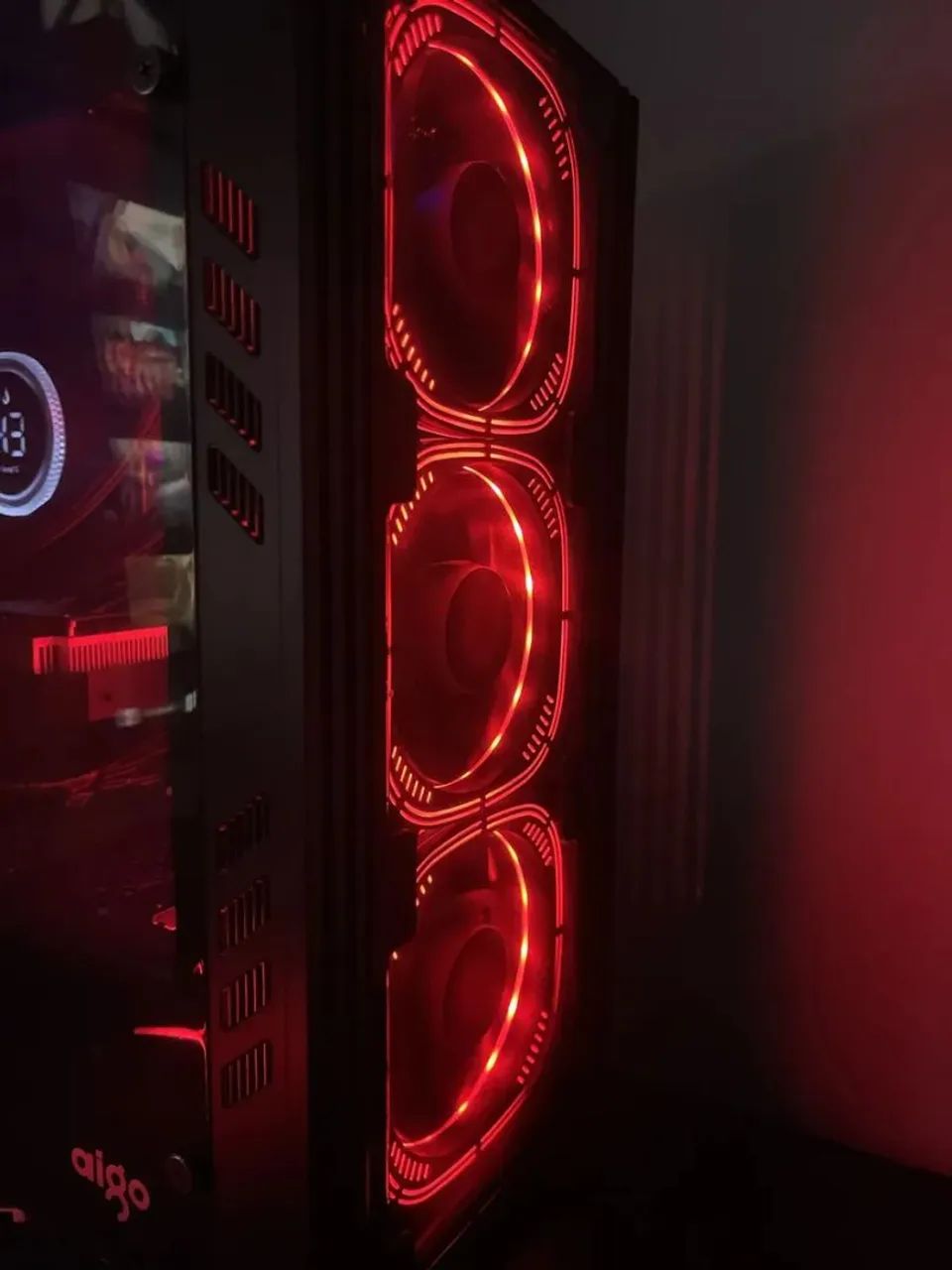 Dez Ventoinhas Rise Mode Aura Pro Black Argb - Foto 3