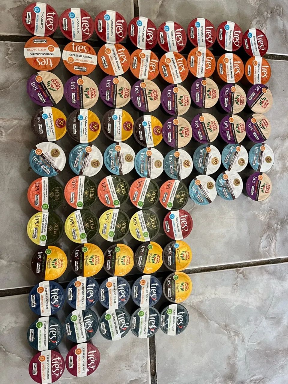 70 Cápsulas de café três corações 