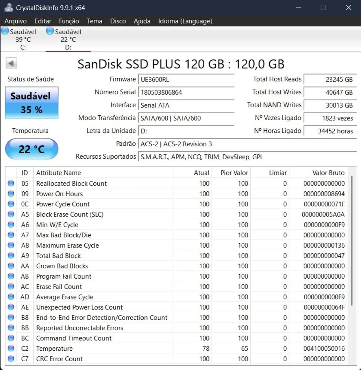 SSD SanDisk 120GB - Foto 5