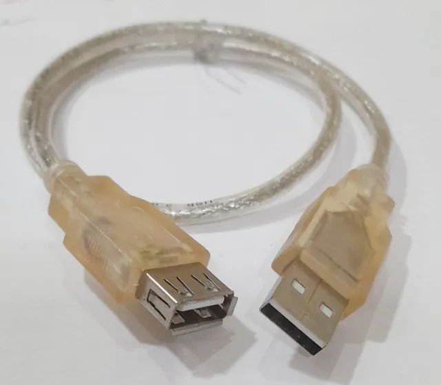 Cabo extensão USB Macho x Fêmea 0,5cm
