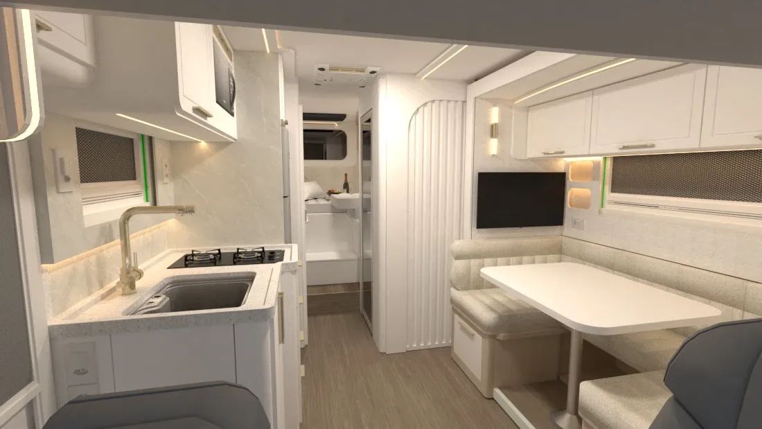 Motorhome Sprinter 7.5 zero km com slide - Foto 4