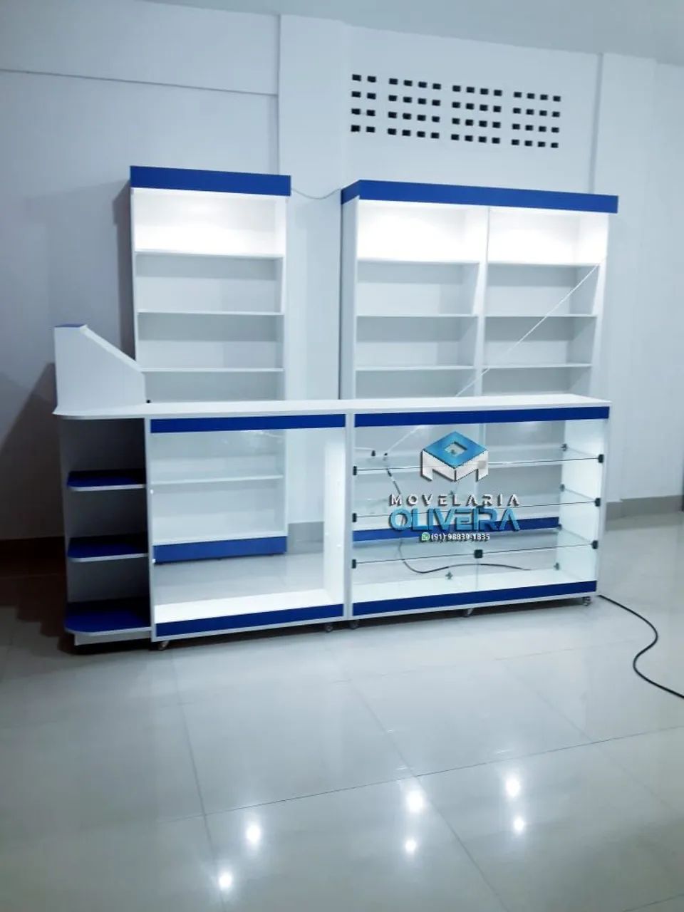 Kit loja balcões  e vitrine 5 peça fabricamos diversos modelos e valores  - Foto 4