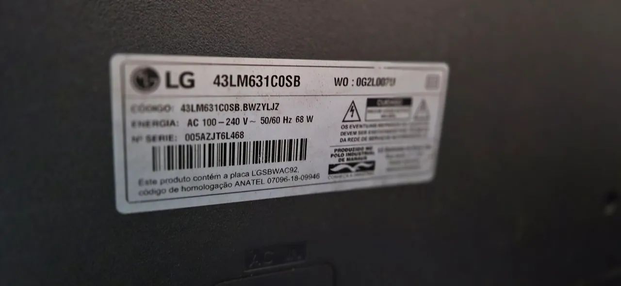 LG SMART 43 POLEGADAS funcionando perfeitamente  - Foto 5