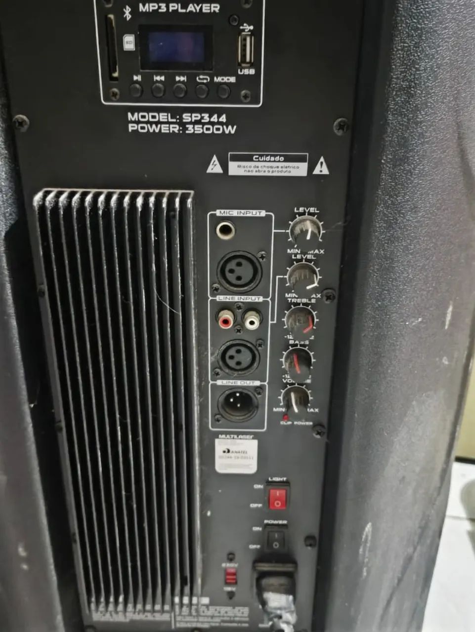 Caixa de som multilaser SP344 3500W - Foto 2