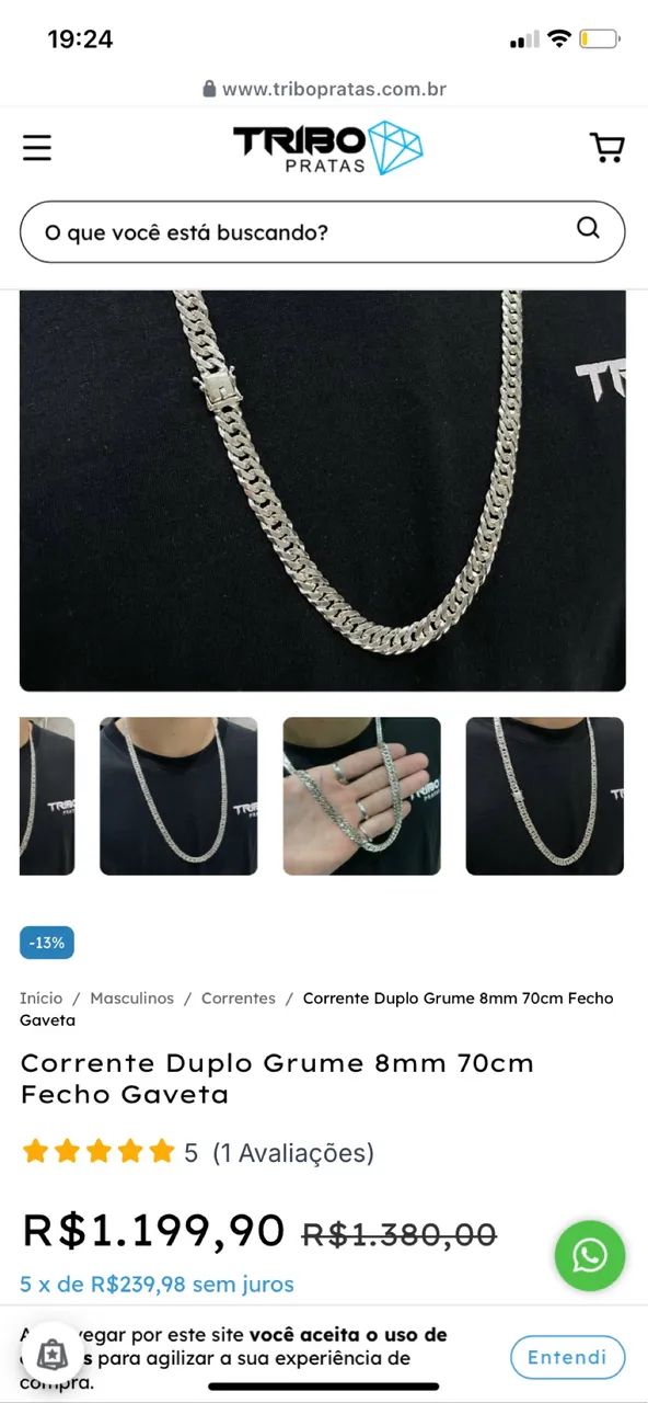 CORRENTE DE PRATA - Foto 2