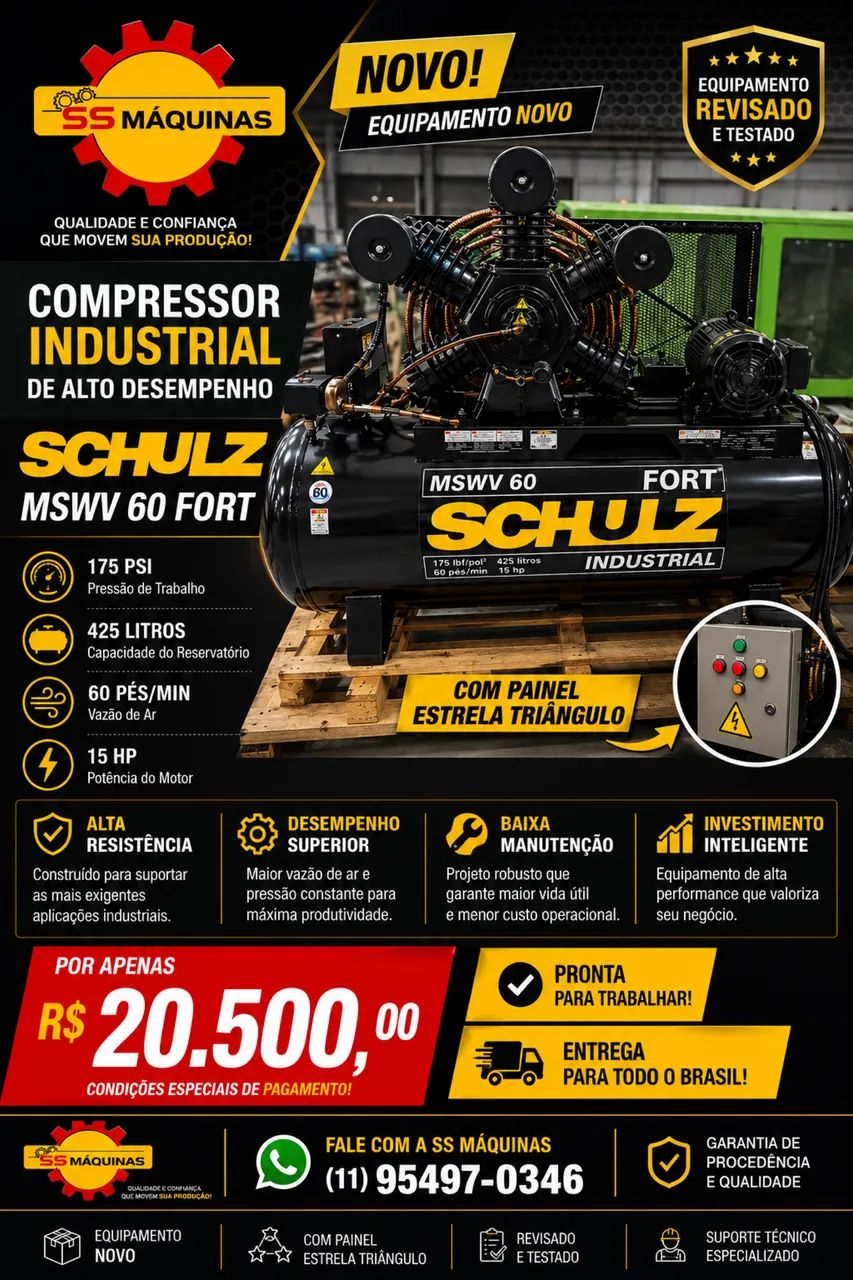 Compressor Schulz 60 pés  - Foto 2