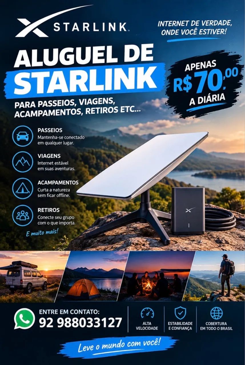 ALUGUEL DE STARLINK MINI