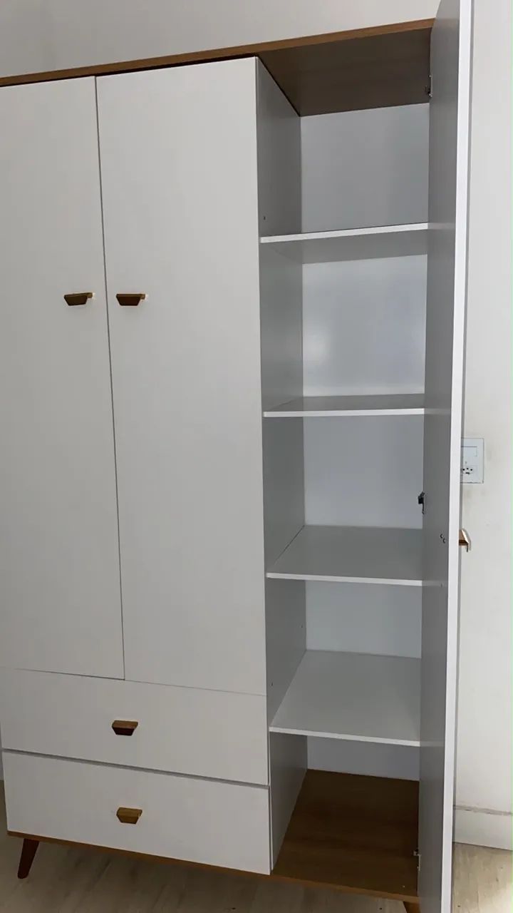 Quarto infantil completo armário, cama e cômoda  - Foto 4