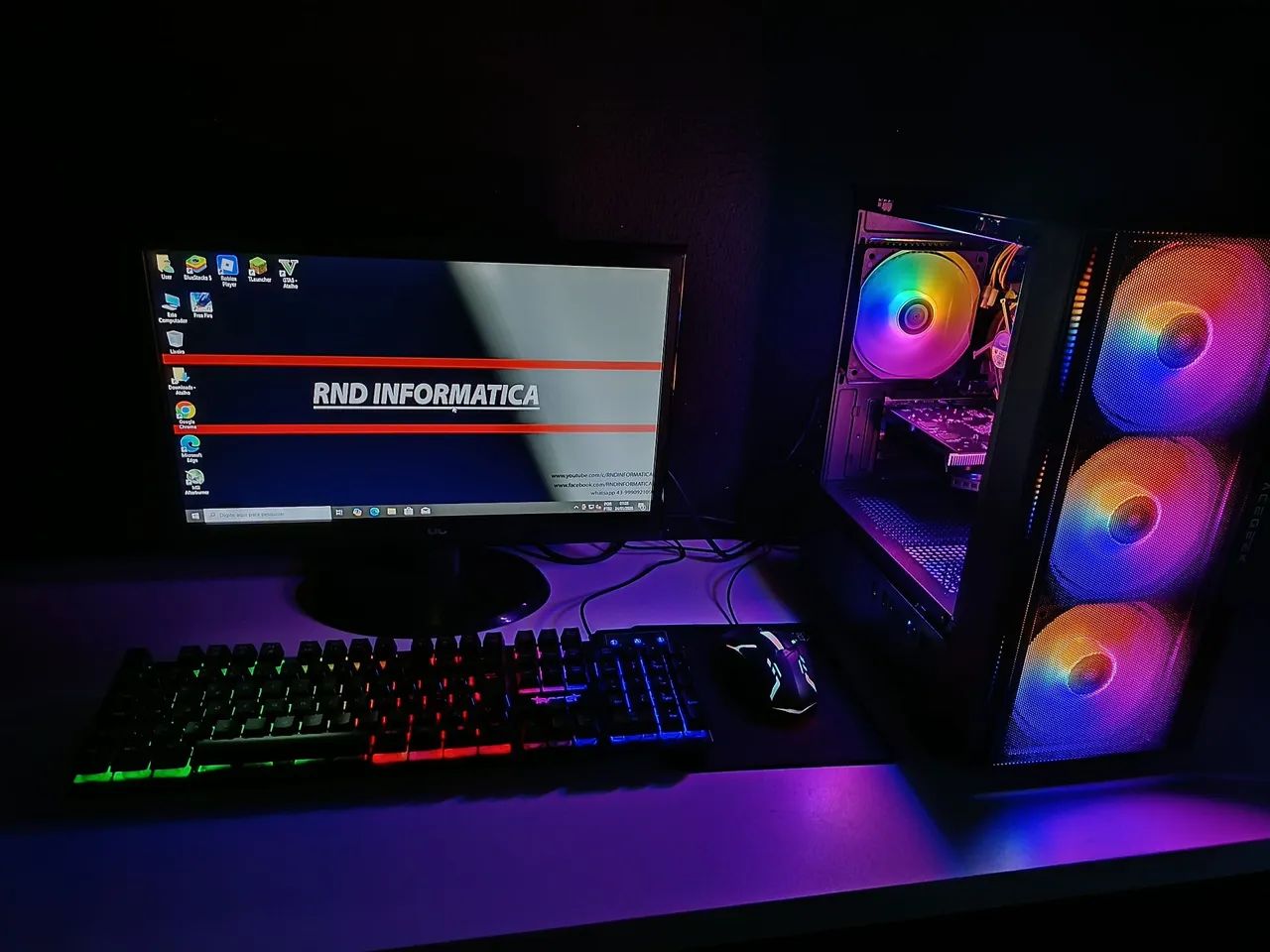 Pc gamer completo i5 GTA 5 free fire Roblox com garantia  - Foto 4