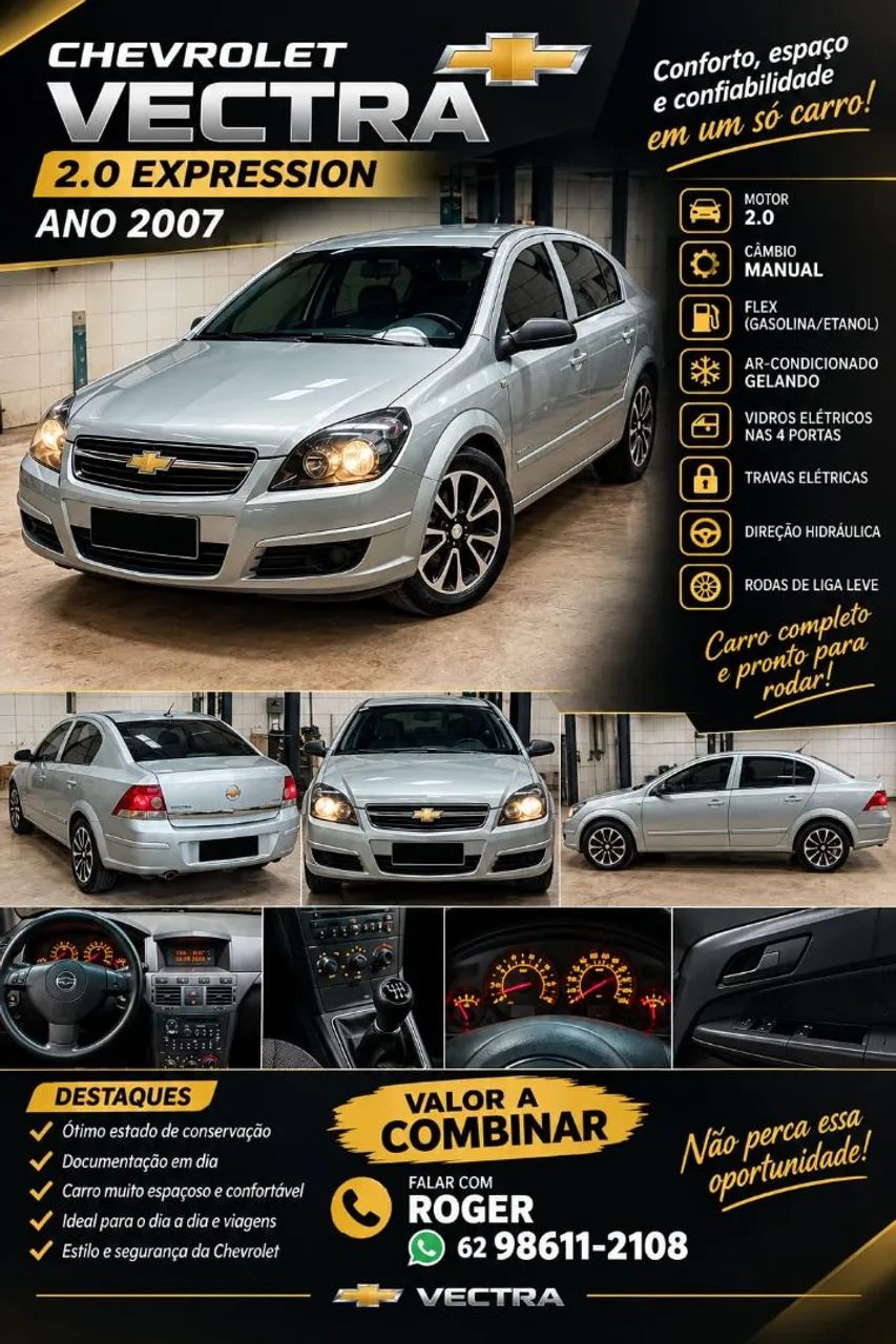 Chevrolet Vectra EXPRESSION 2.0 MPFI FLEXPOWER MEC 2007