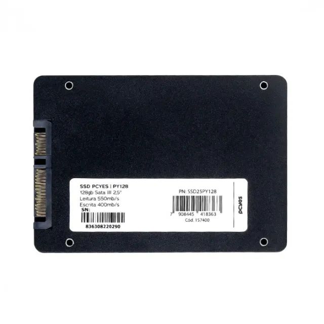 Ssd Pcyes 128gb Sata Iii 2,5" Leitura 550mb/s Escrita 400mb/s Ssd25py128 *ENTREGA GRÁTIS* - Foto 5