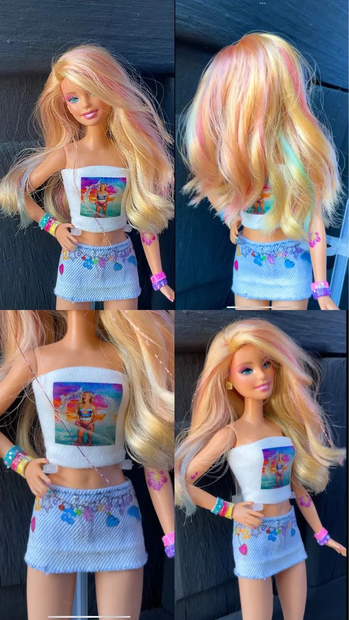 Boneca Barbie Zara Larsson customizada  - Foto 2