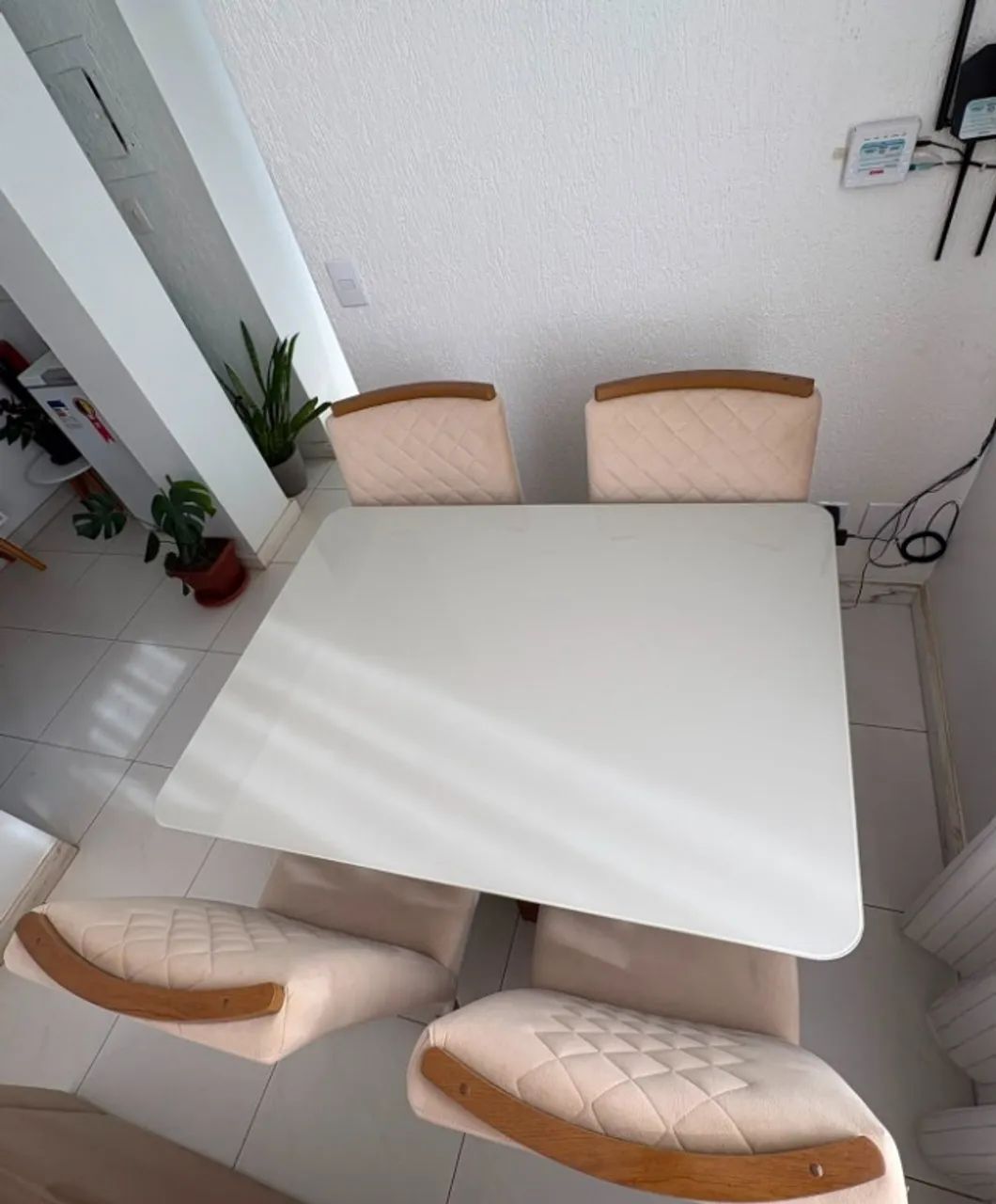 Mesa de jantar retangular c/ 4 cadeiras Criativa 1.20x90 | Perfeito estado de conservaçã - Foto 4