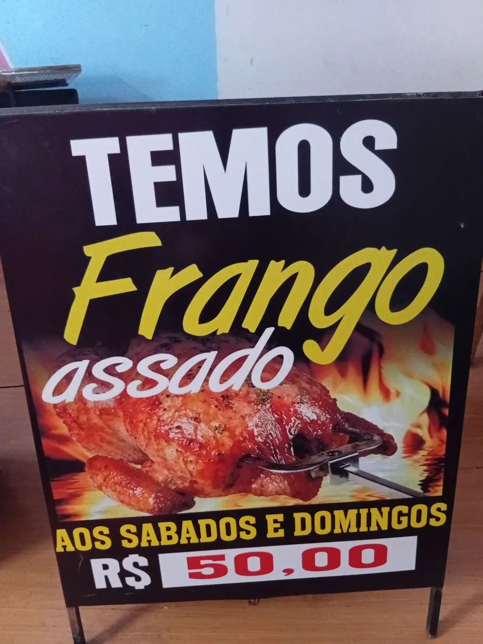 CAVALETE DE METALON PARA FRANGO ASSADO NOVO. - Foto 2