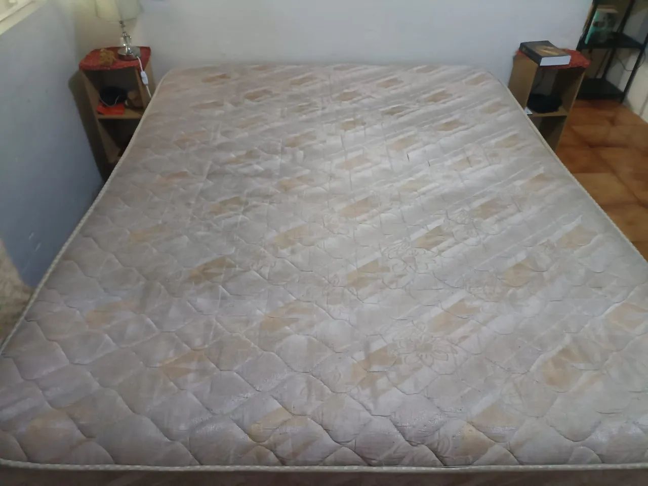 Colchão Queen Usado + Cama Box Queen Usada - Foto 2