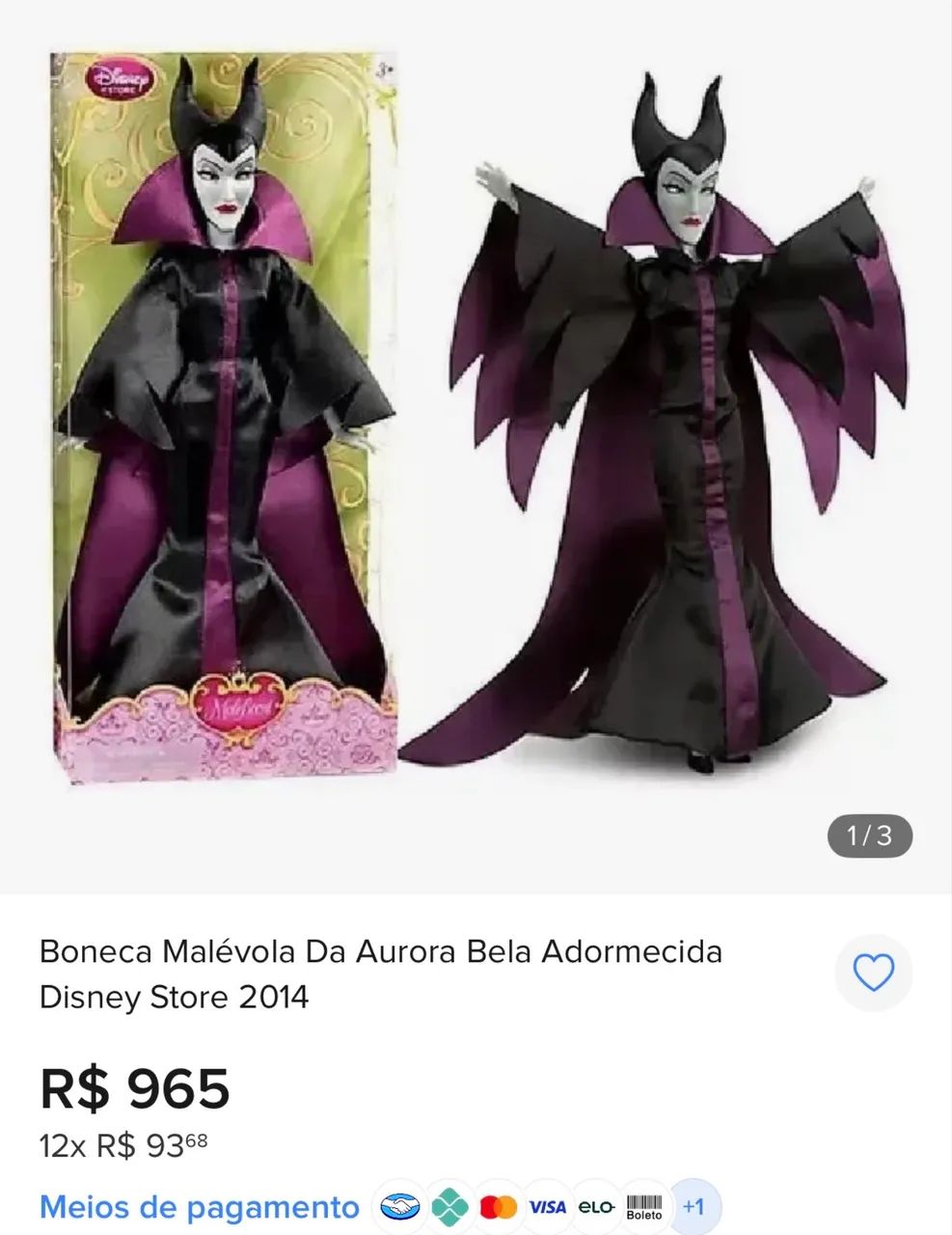 Boneca Malevola articulada  - Foto 4