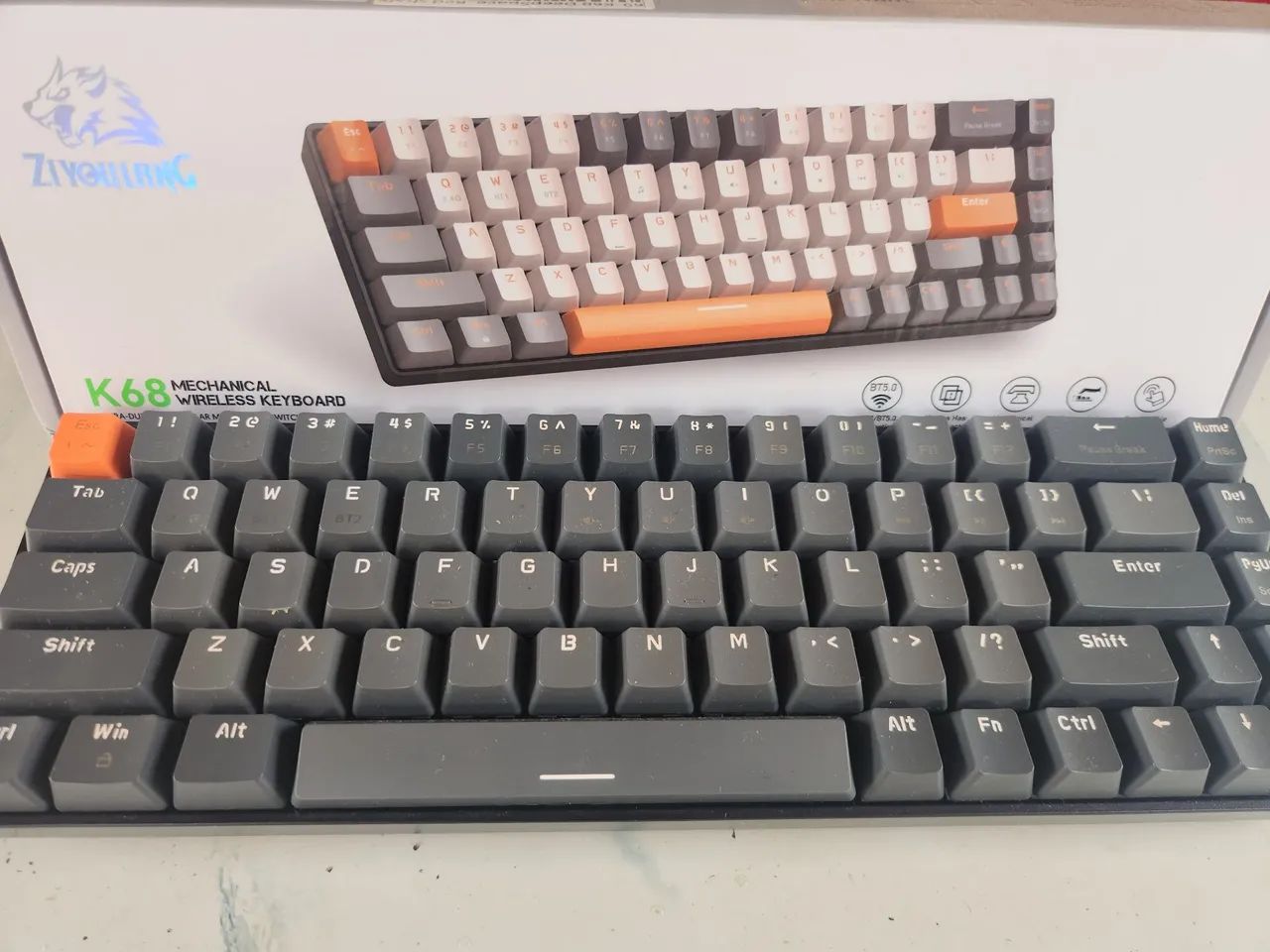 Teclado mecanico sem fio