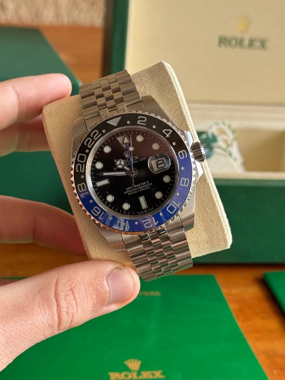 Relogio Rolex GMT Master 2 Base ETA Completo 