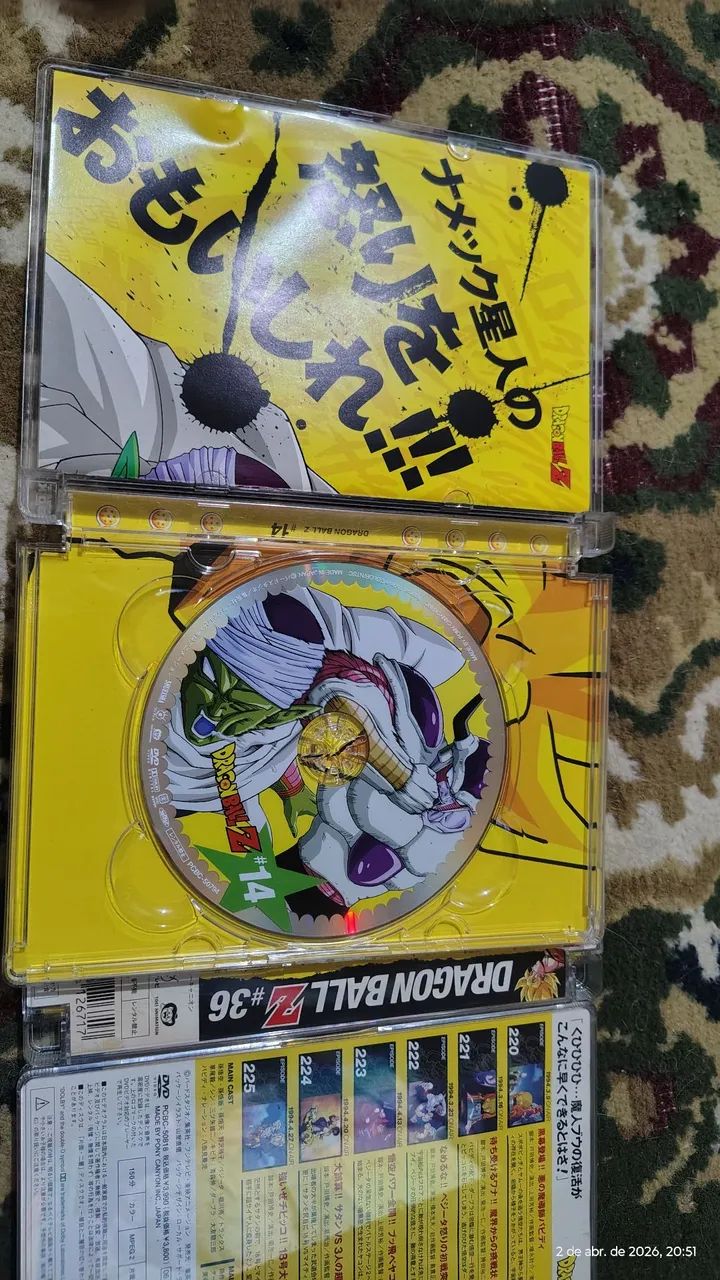3 Raríssimo Dragon Ball Z #14 #36 #38 Japonês 3 DISCOS - DVD, Blu