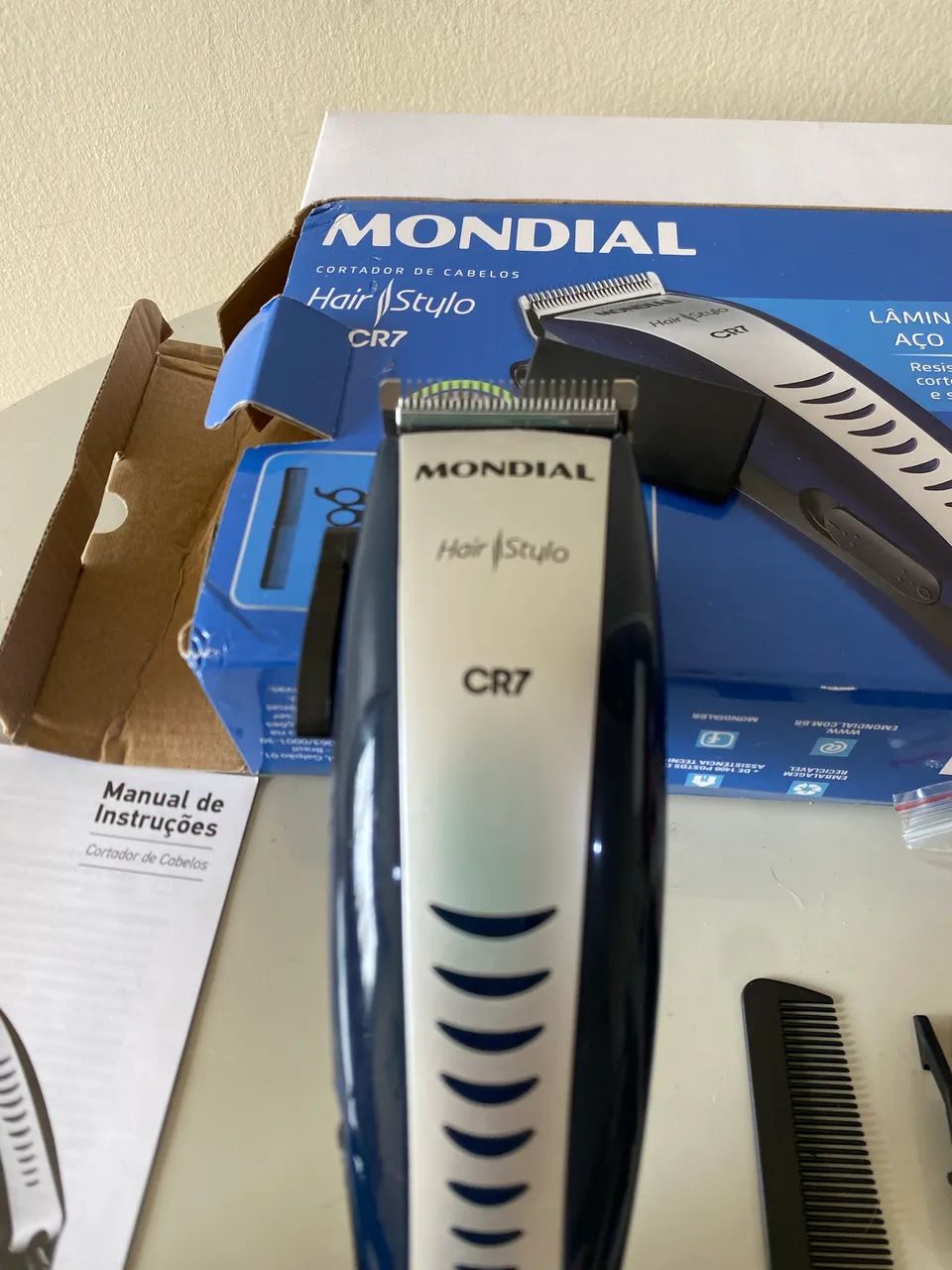 Cortador de Cabelo Mondial - Modelo Hair Stylo CR7 - Foto 5