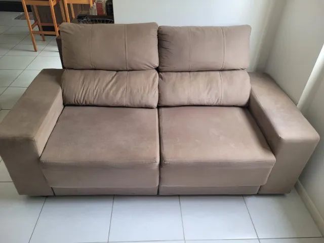Sofá 2 lugares, retrátil e reclinável. Ótimo estado! - Foto 2