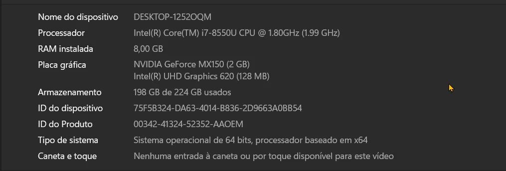 Notebook Lenovo Core i7 8ª Ger | 8GB RAM | SSD 256GB | Vídeo MX150 2GB - Foto 5