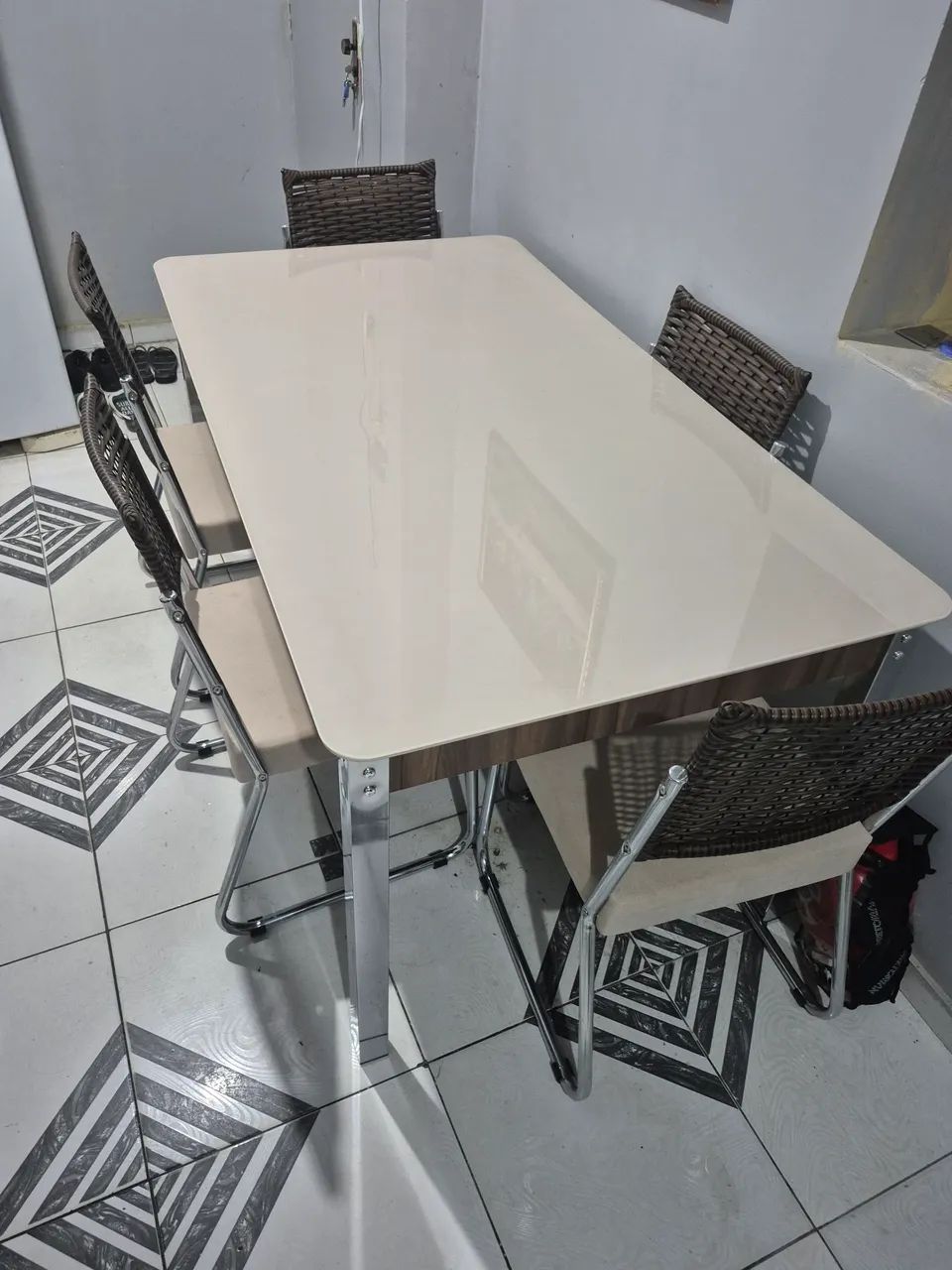 mesa aço nobre 6 lugares  - Foto 2