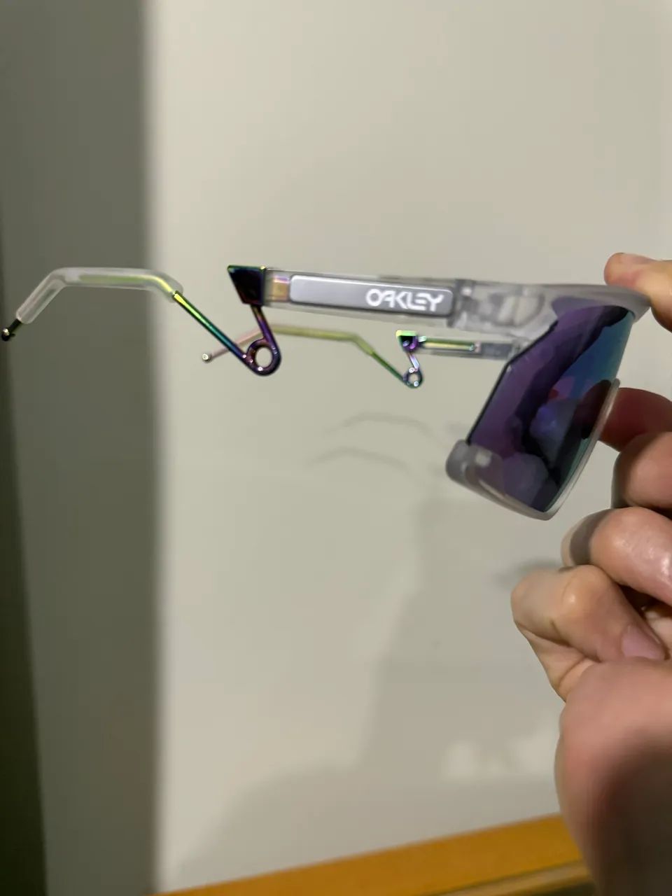 Óculos Oakley BXTR Metal Matte Clear Prizm Violet original - Foto 5